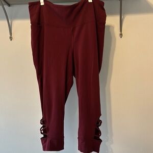 Lane Bryant Burgundy Leggings